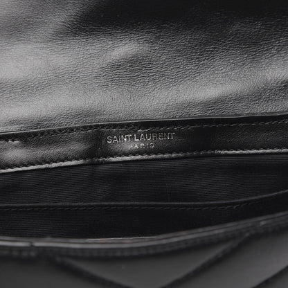 Saint Laurent Calfskin Y Quilted Monogram Loulou Flap Bag Black 11 of 12