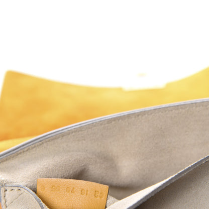 Chloe Suede Smooth Calfskin Drew Shoulder Bag Sunflower 9 of 10