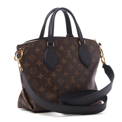 Louis Vuitton Monogram Flower Zipped Tote PM Black 3 of 10
