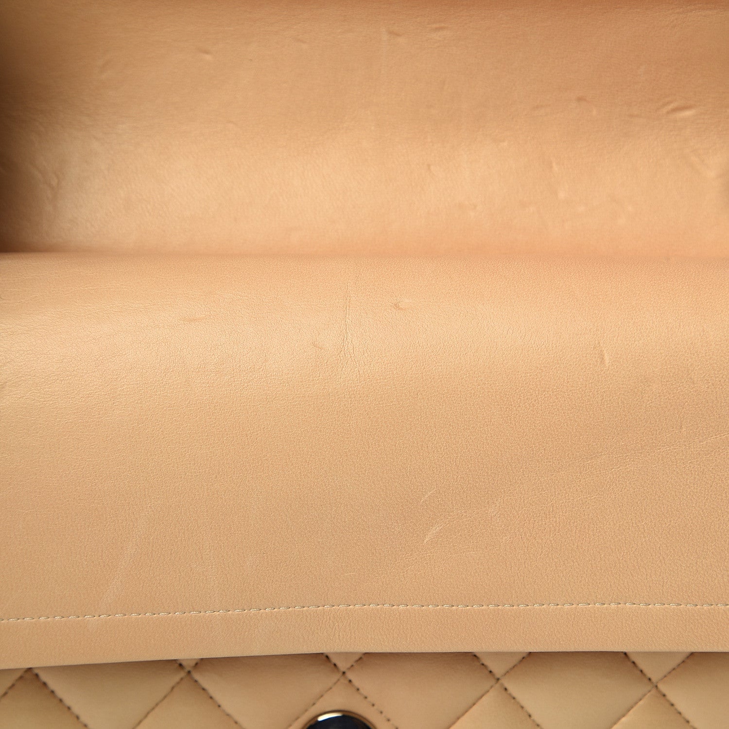 Chanel Lambskin Quilted Medium Double Flap Beige Clair 10 of 14