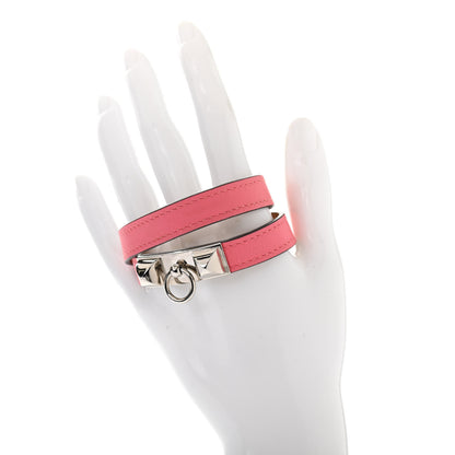 Hermes Swift Rivale Double Tour Bracelet S Rose Azalee 2 of 6
