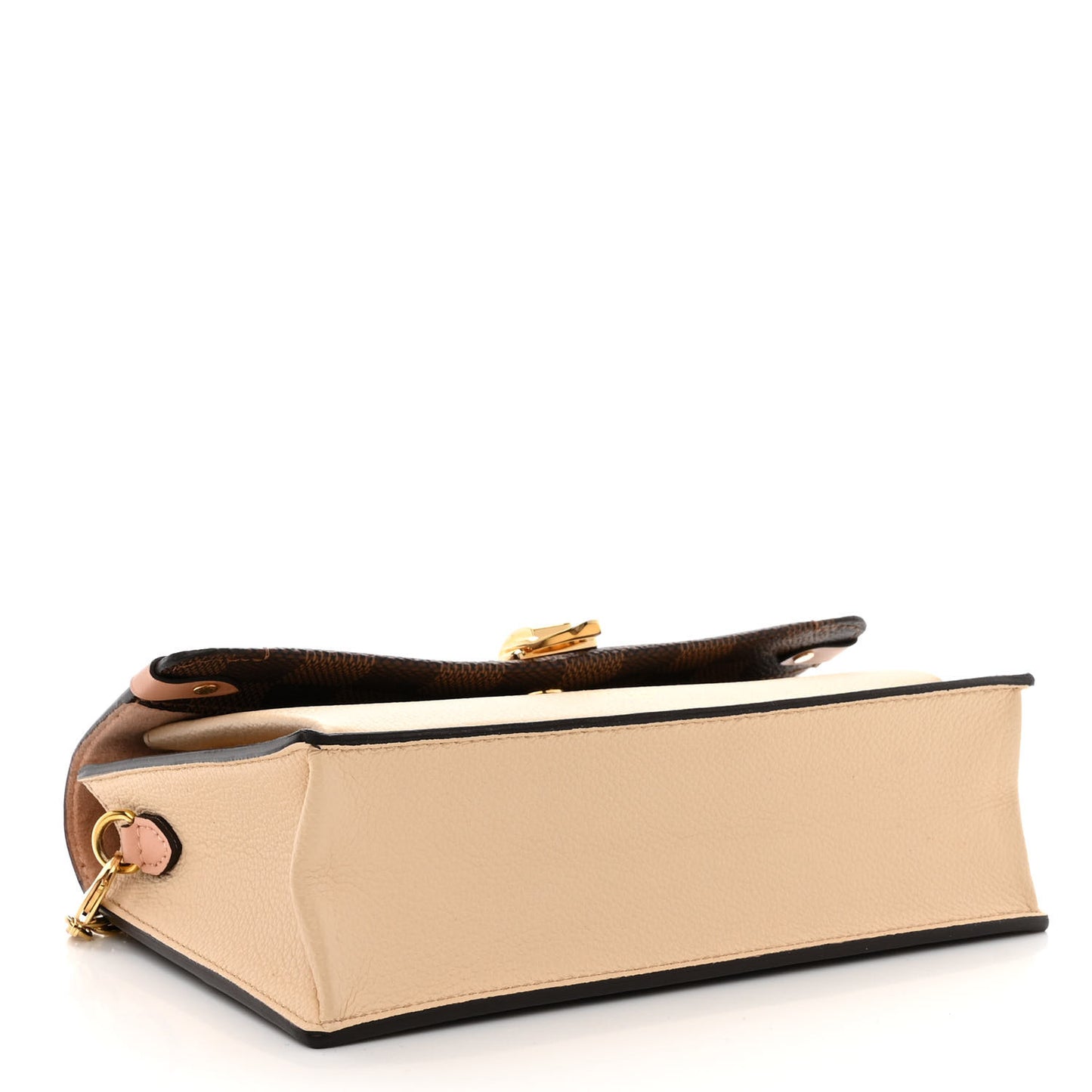 Damier Ebene Vavin Chain Wallet Creme