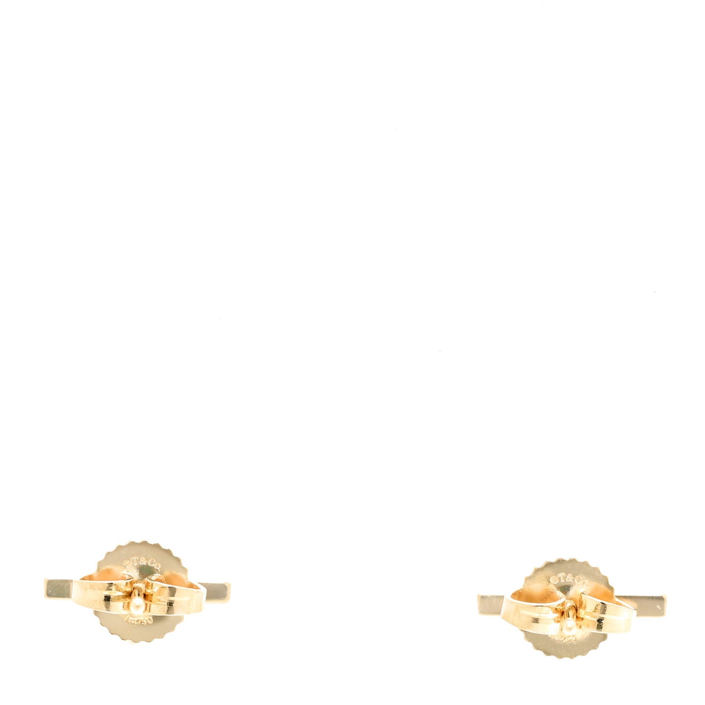 18K Yellow Gold Medium T Wire Hoop Earrings