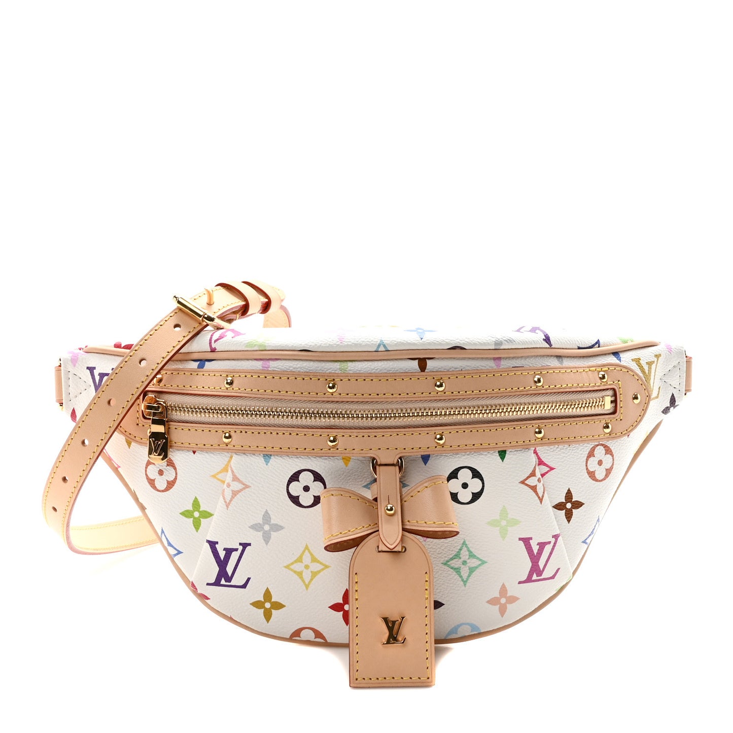 LV X TM Monogram Multicolor High Rise Bumbag White