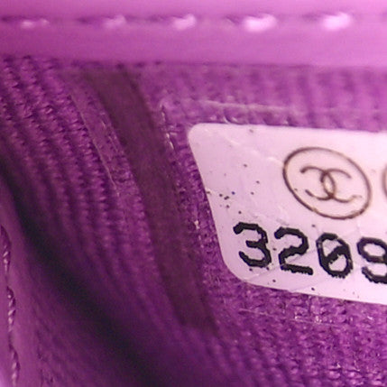 Caviar Quilted Large Gusset Zip Around Wallet Purple