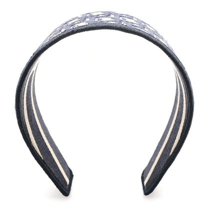 Christian Dior Oblique Headband Blue 3 of 5