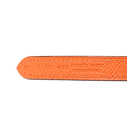 Hermes Epsom Swift Carrousel 13mm Belt 80 32 Nata Orange 5 of 6