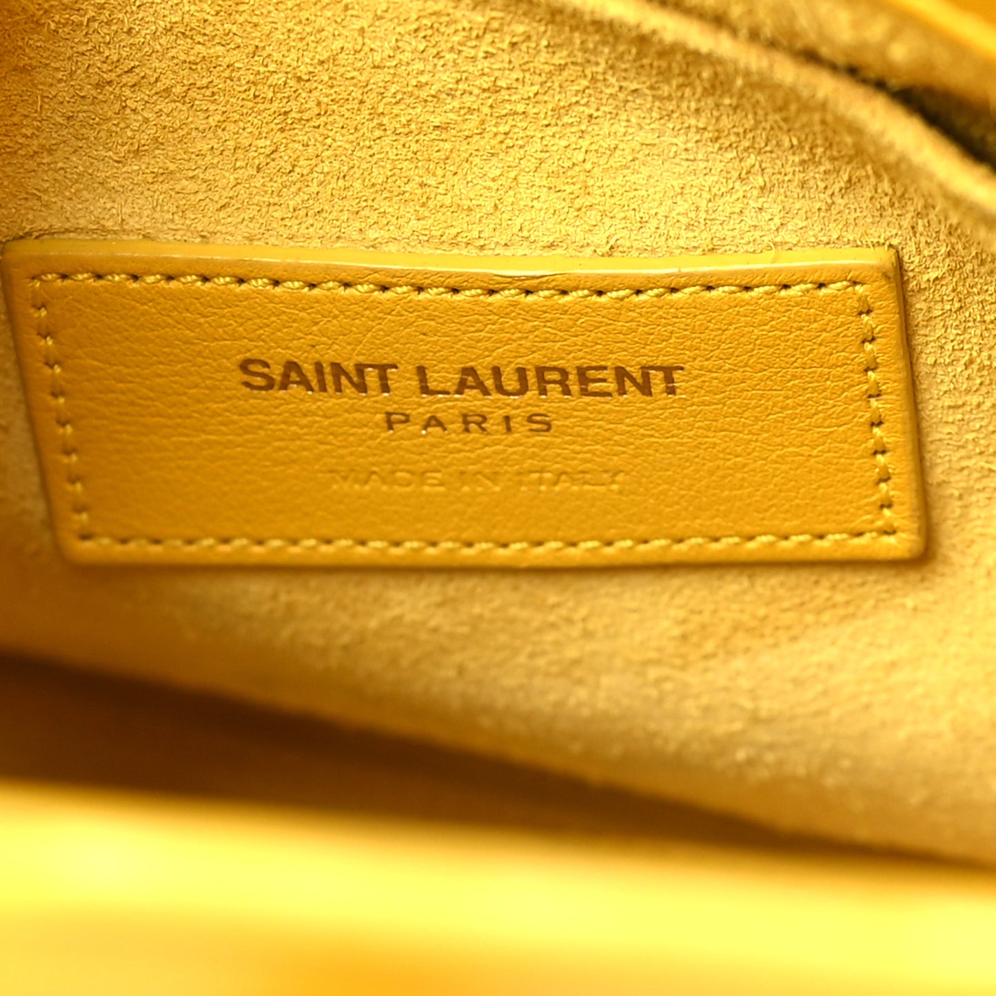 Grained Calfskin Baby Sac De Jour Yellow