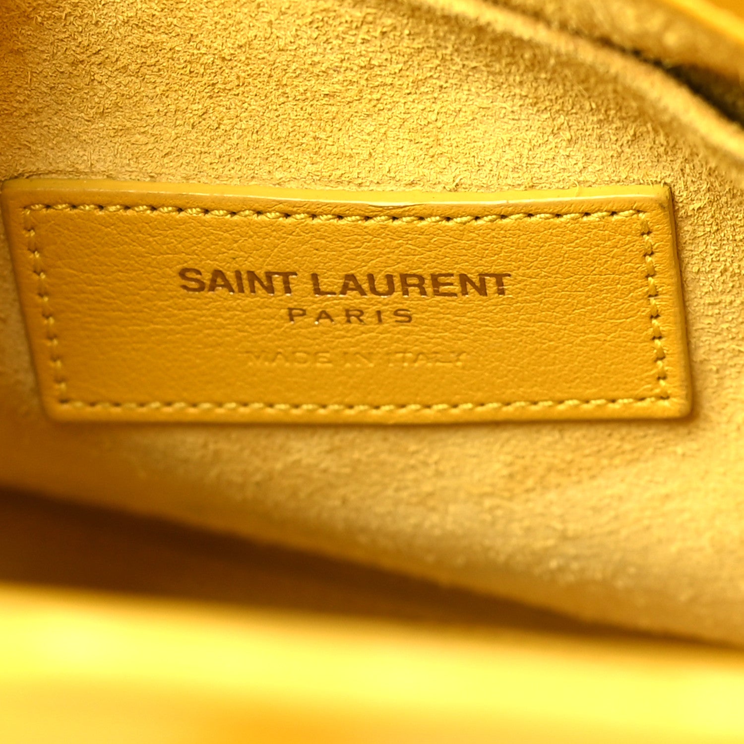 Saint Laurent Grained Calfskin Baby Sac De Jour Yellow 6 of 15