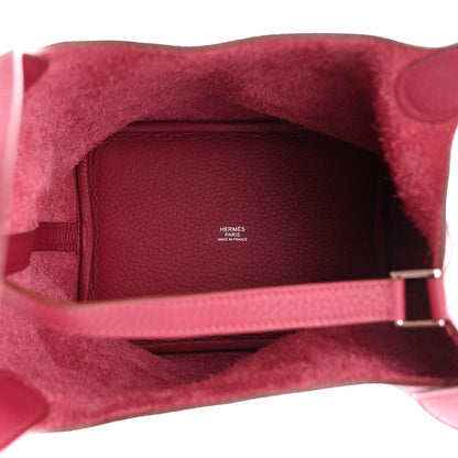 Hermes Taurillon Clemence Picotin Lock 18 PM Rubis 5 of 10