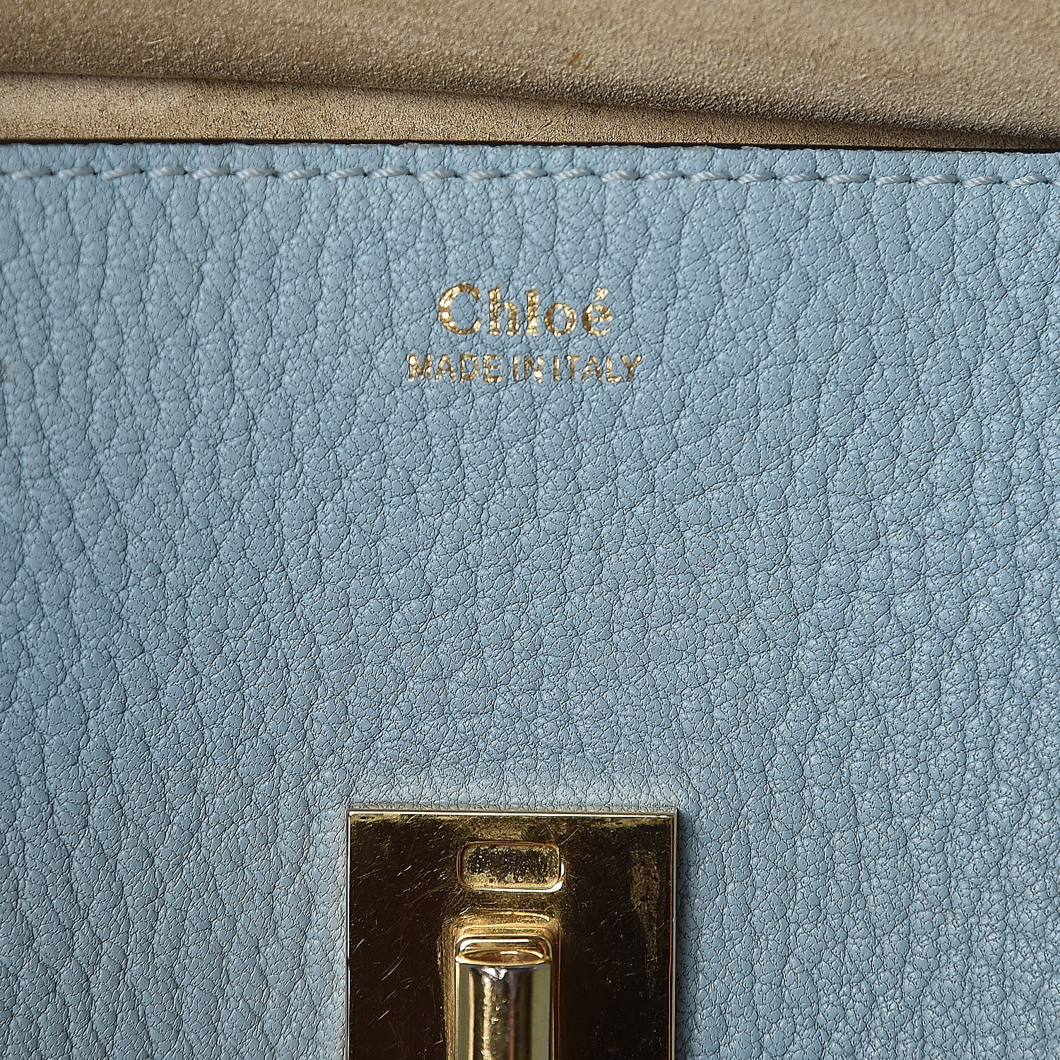 Chloe Grained Lambskin MIni Drew Shoulder Bag Cloudy Blue 6 of 9