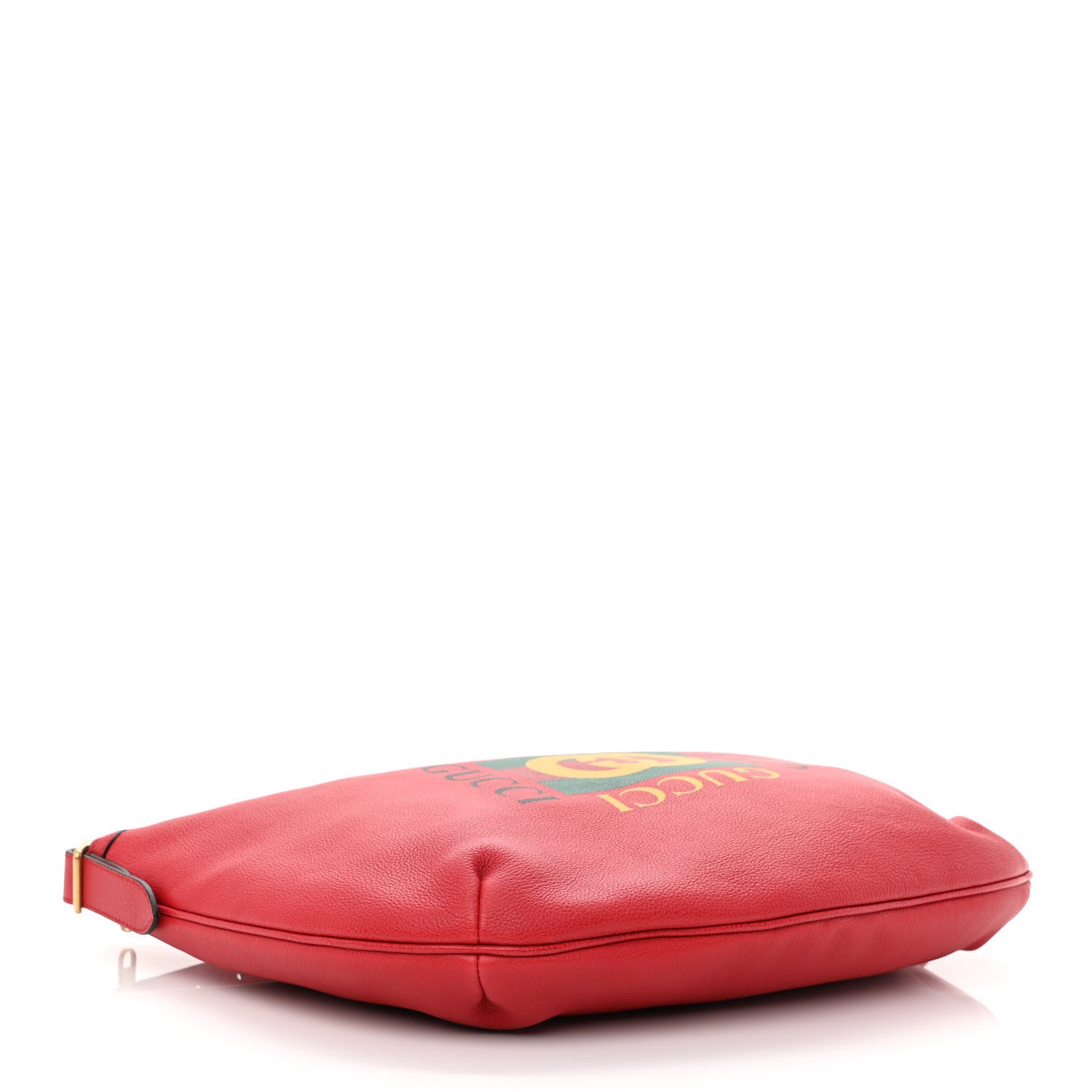 Gucci Grained Calfskin Logo Half Moon Hobo Red 4 of 10