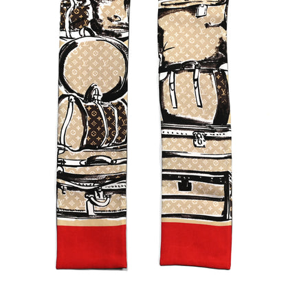 Louis Vuitton Silk Monogram Trunks Bandeau Brown 2 of 4