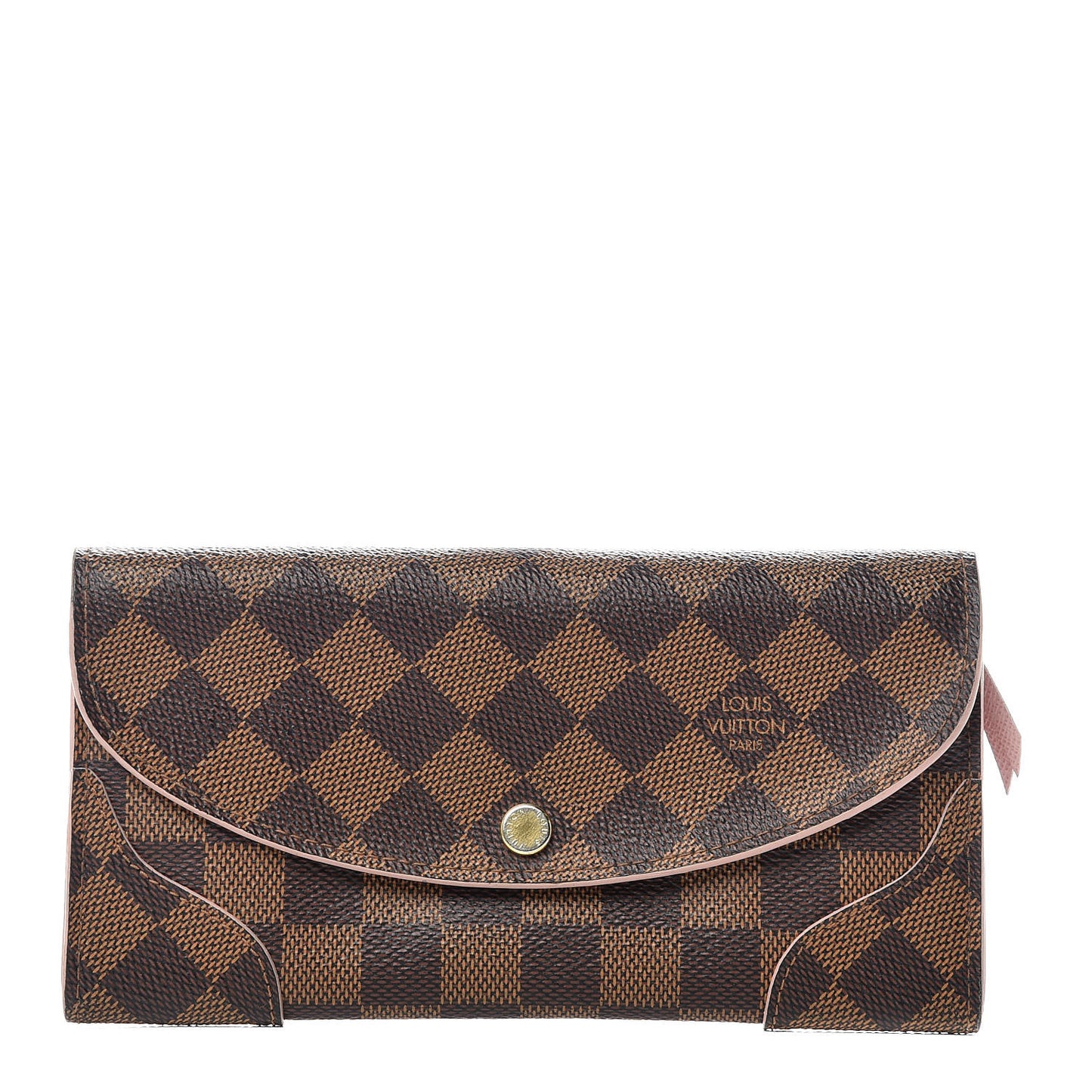 Damier Ebene Caissa Wallet Rose Ballerine