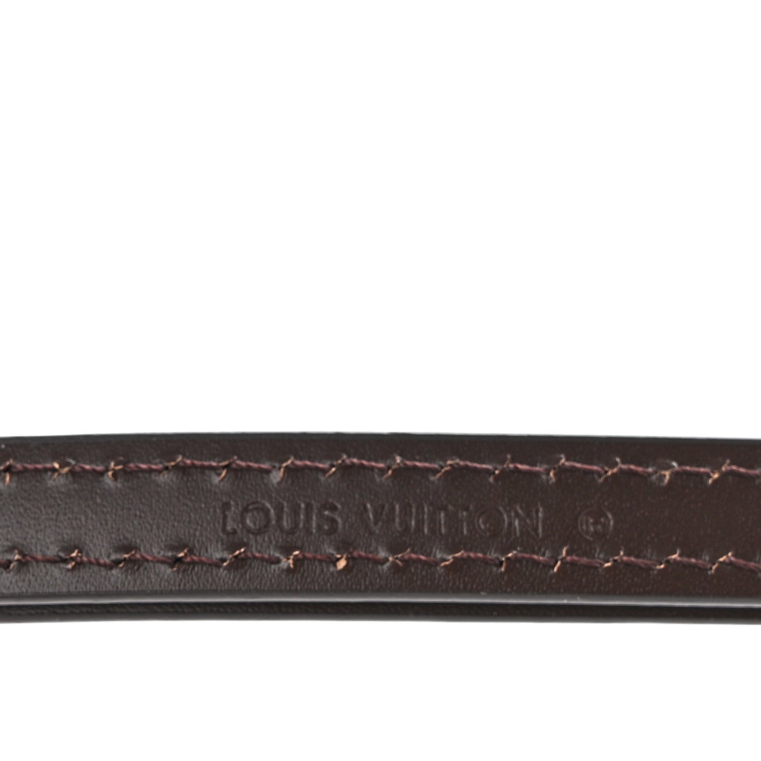 Louis Vuitton Calfskin 12mm Adjustable Shoulder Strap Brown 3 of 4