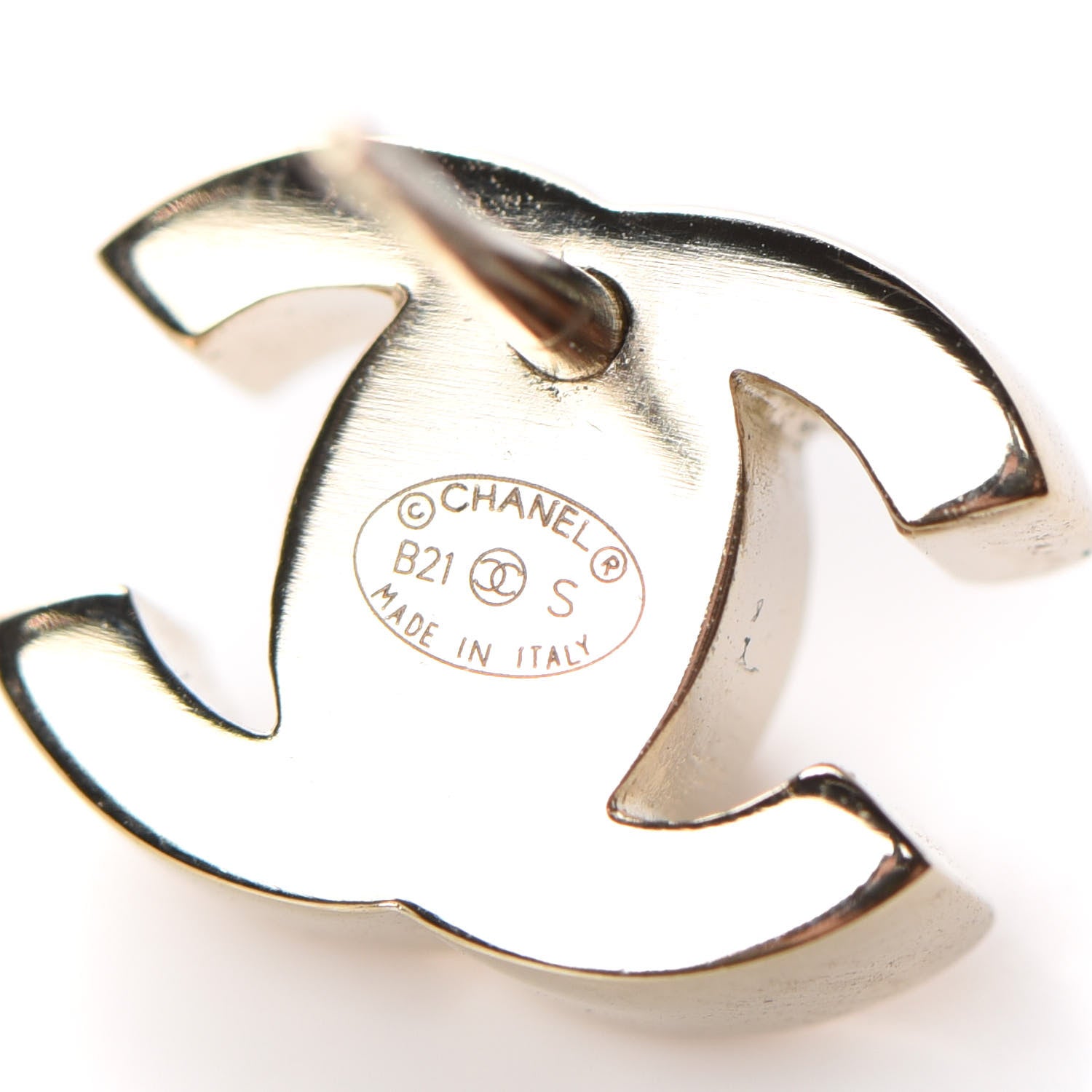 Chanel Metal CC Turnlock Earrings Gold 4 of 5