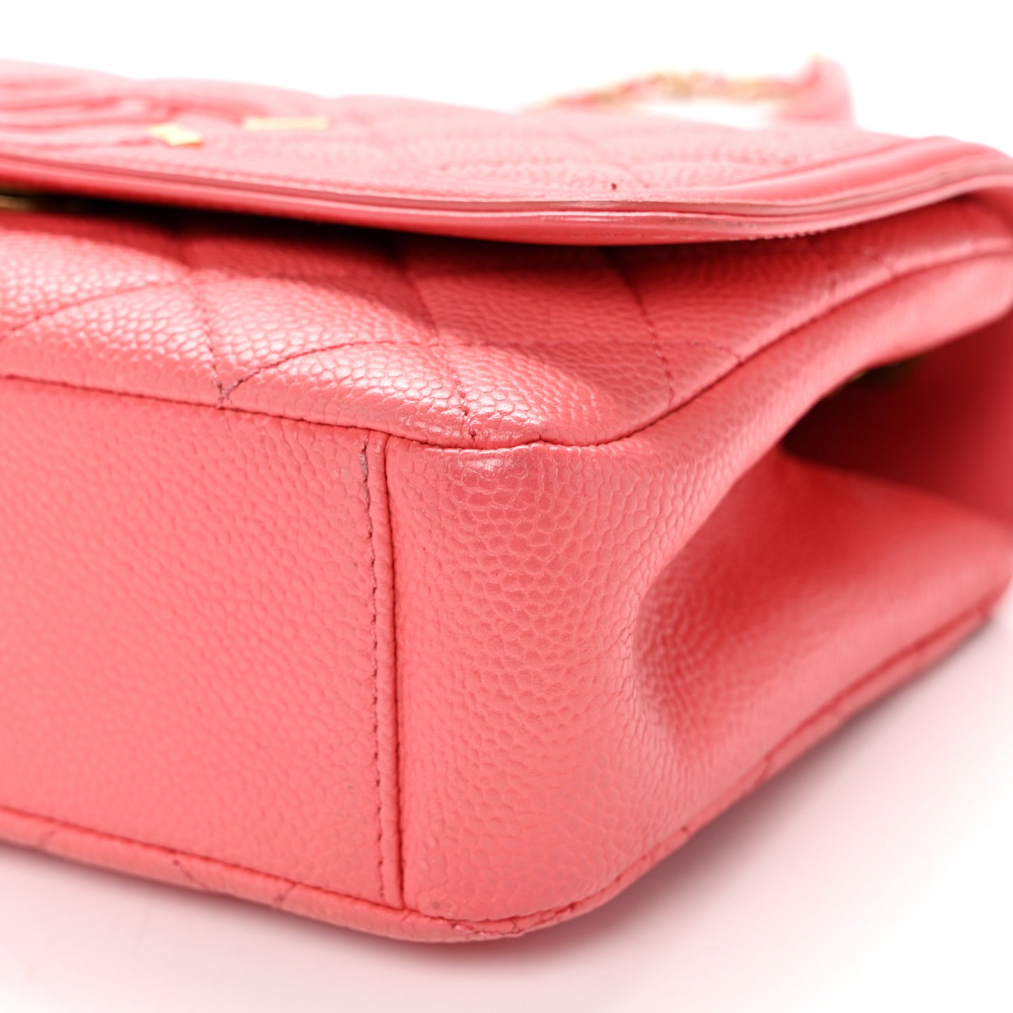 Caviar Quilted Small CC Filigree Flap Pink