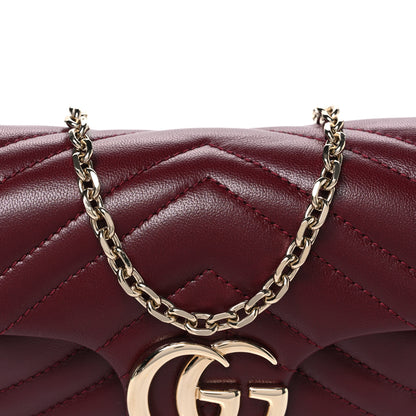 Gucci Lambskin Matelasse Mini GG Marmont Shoulder Bag Rosso Ancora 7 of 9