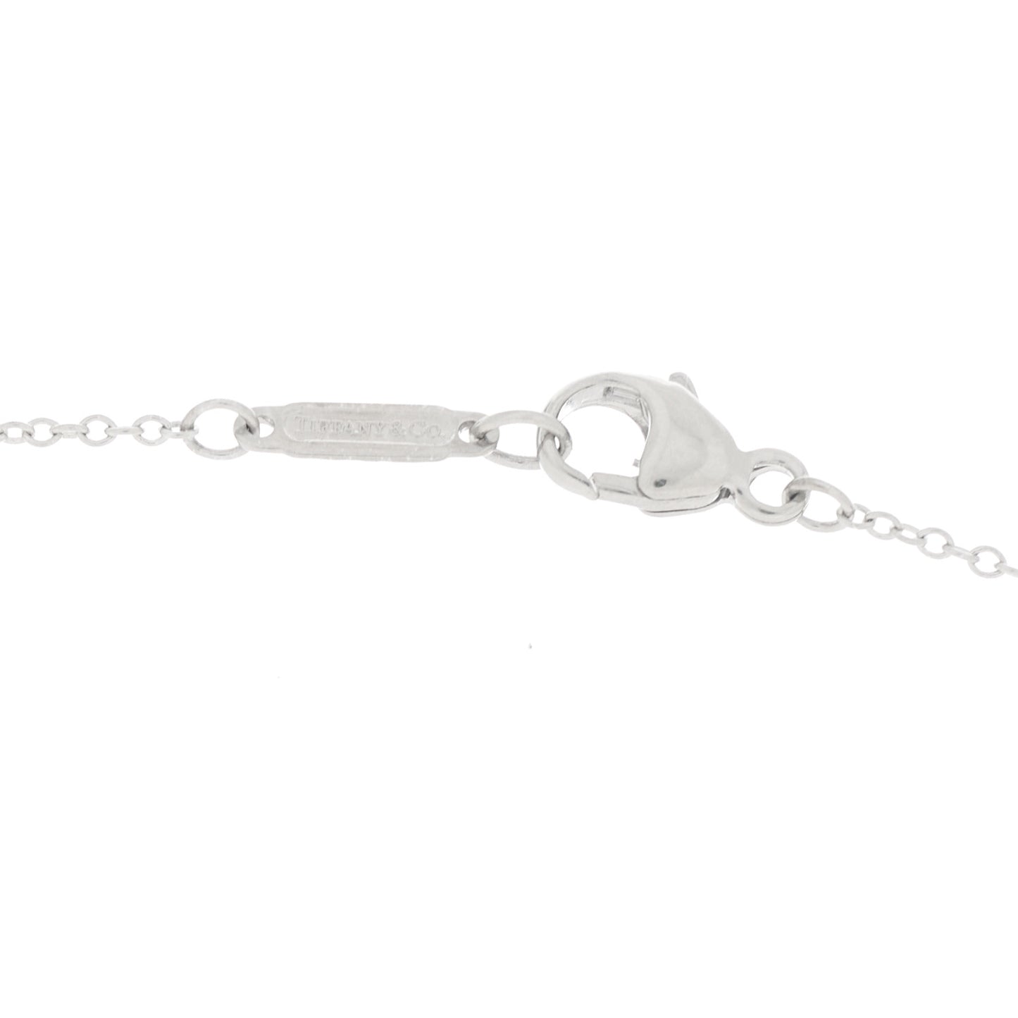 Platinum Diamond Blue Sapphire Jazz Graduated Drop Pendant Necklace