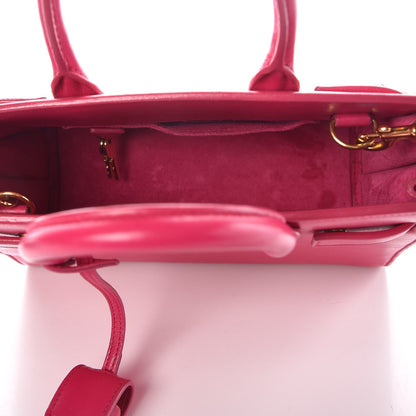 Saint Laurent Calfskin Nano Sac De Jour Lipstick Fuchsia 6 of 18
