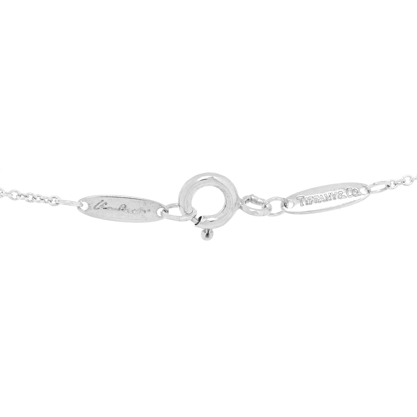 Sterling Silver 11mm Elsa Peretti Bean Pendant Necklace
