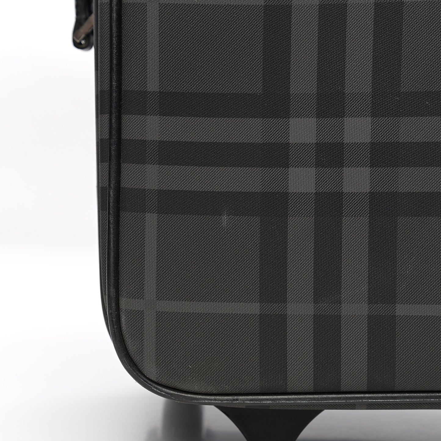 Smoked Check Carry-On Suitcase Black
