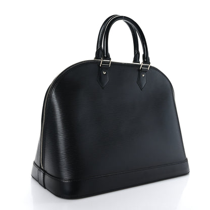 Louis Vuitton Epi Alma MM Black 3 of 10