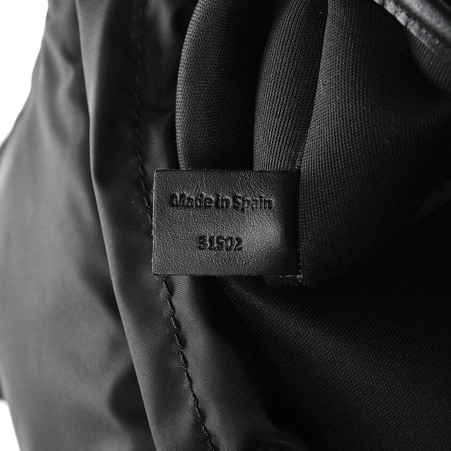 Lanvin Calfskin Paper Style Backpack Black 7 of 8