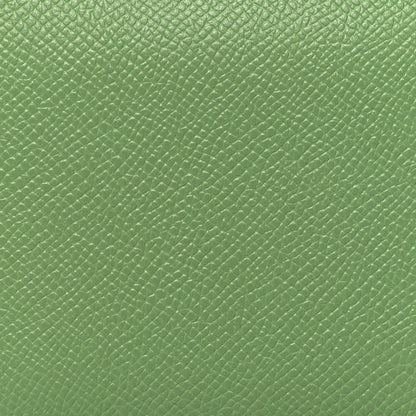 Hermes Epsom Silk'In Compact Wallet Vert Criquet 8 of 9