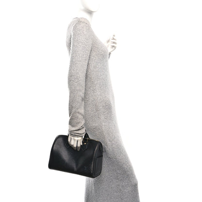 Louis Vuitton Epi Speedy 25 Black 2 of 9