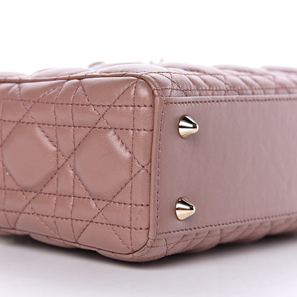 Christian Dior Lambskin Cannage Small Lucky Badges My Lady Dior Petale Brique 9 of 11