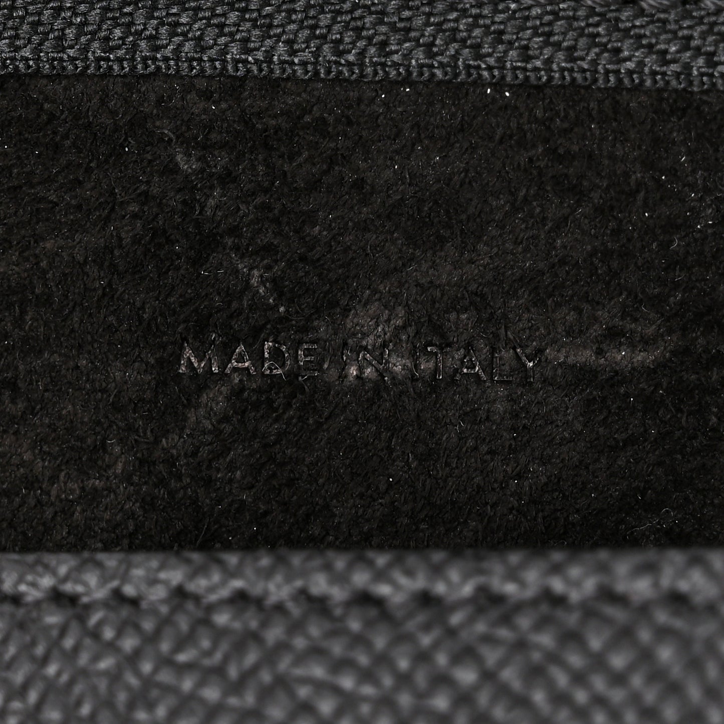 Grained Calfskin Nano Belt Bag Black