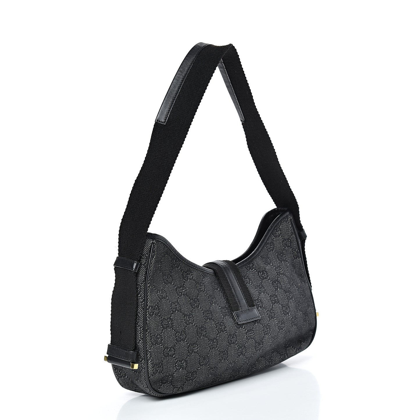 Denim Monogram Shoulder Bag