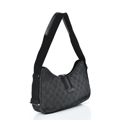 Gucci Denim Monogram Shoulder Bag 2 of 16