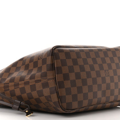 Louis Vuitton Damier Ebene Neo Neverfull MM Rose Ballerine 10 of 11