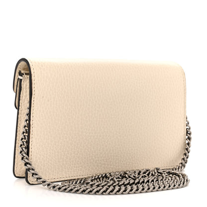 Gucci Dollar Calfskin Crystal Super Mini Dionysus Shoulder Bag Mystic White Black Diamond 3 of 11
