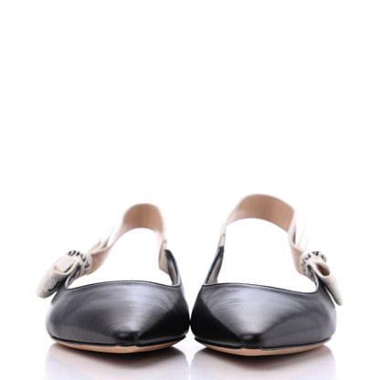 Christian Dior Lambskin Ribbon J'Adior Slingback Ballet Flats 35.5 Black 2 of 16