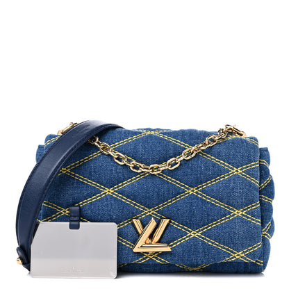 Louis Vuitton Denim Malletage GO-14 PM Blue 1 of 8