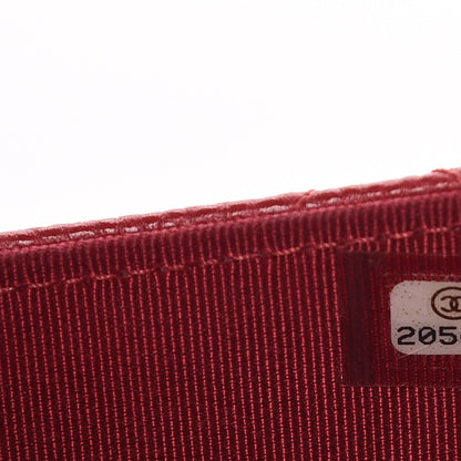 Chanel Caviar Quilted Travel Wallet Red 10 of 11
