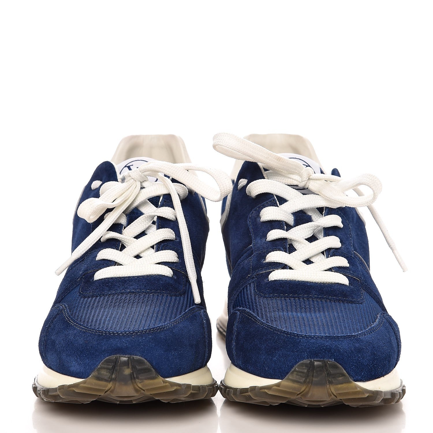 Louis Vuitton Suede Run Away Sneakers 37 Blue 3 of 9