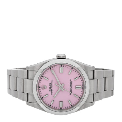 Rolex Stainless Steel 36mm Oyster Perpetual Watch Candy Pink 126000 2 of 5