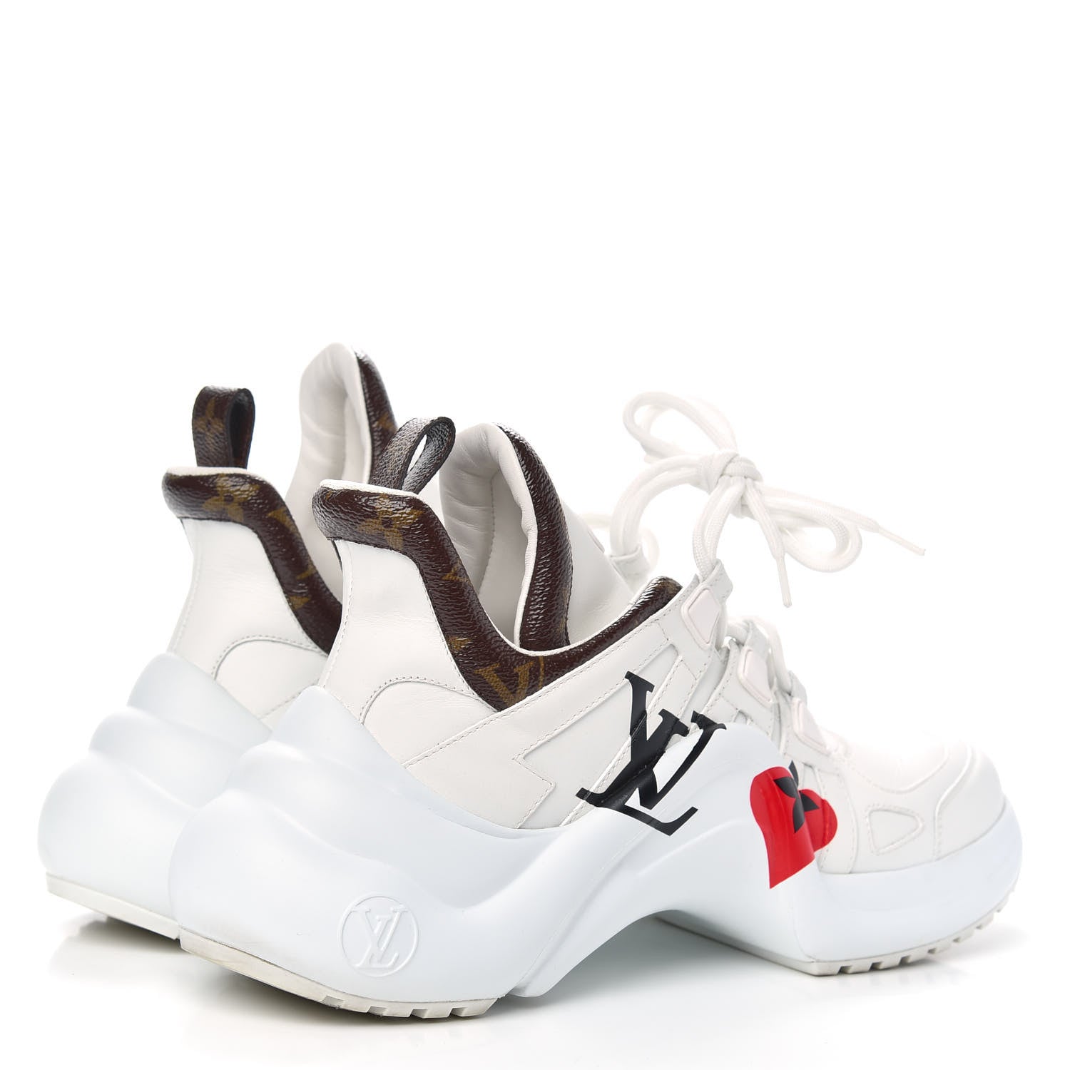 Louis Vuitton Calfskin Monogram Game On LV Archlight Sneakers 39.5 White 4 of 10