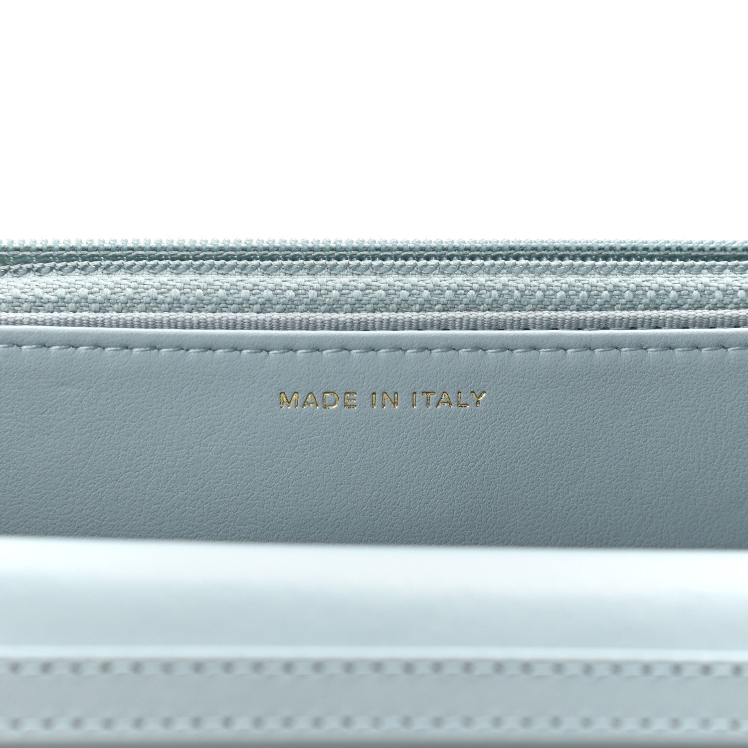 Chanel Aged Calfskin Quilted Reissue Wallet On Chain WOC Light Blue 7 of 12