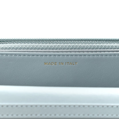Chanel Aged Calfskin Quilted Reissue Wallet On Chain WOC Light Blue 7 of 12