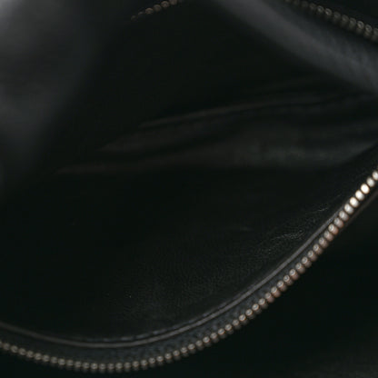 The Row Grained Calfskin Bourse Clutch  Black 10 of 10