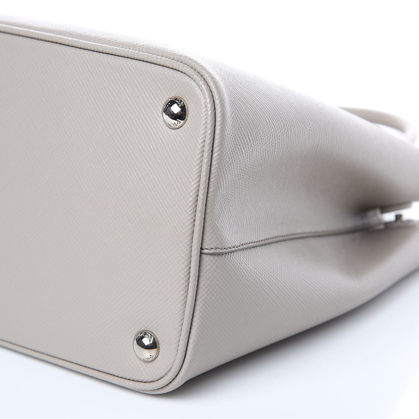 Saffiano Cuir Small Double Handle Tote Pomice