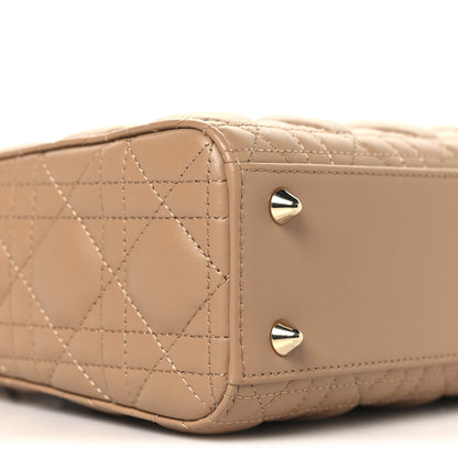Christian Dior Lambskin Cannage Small Lady Dior Camel 8 of 10