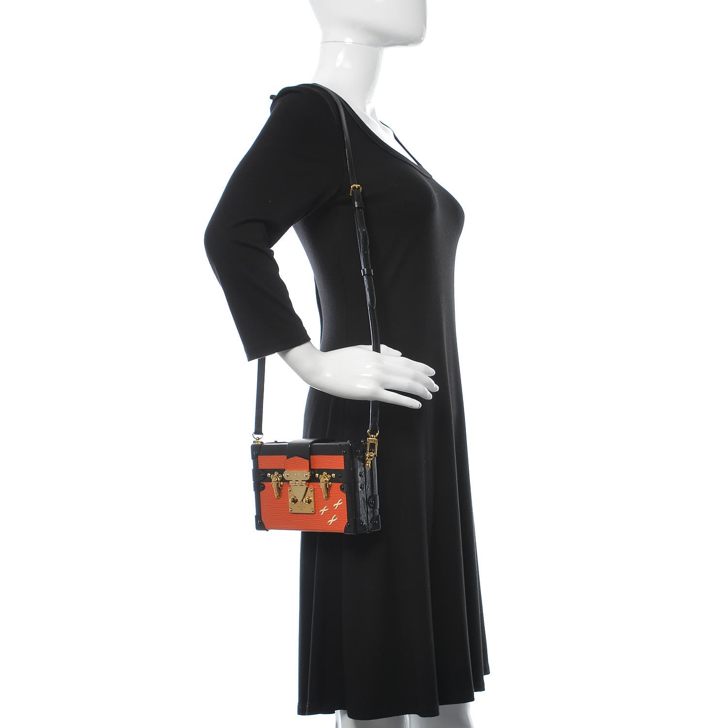 Louis Vuitton Epi Petite Malle Piment 2 of 13