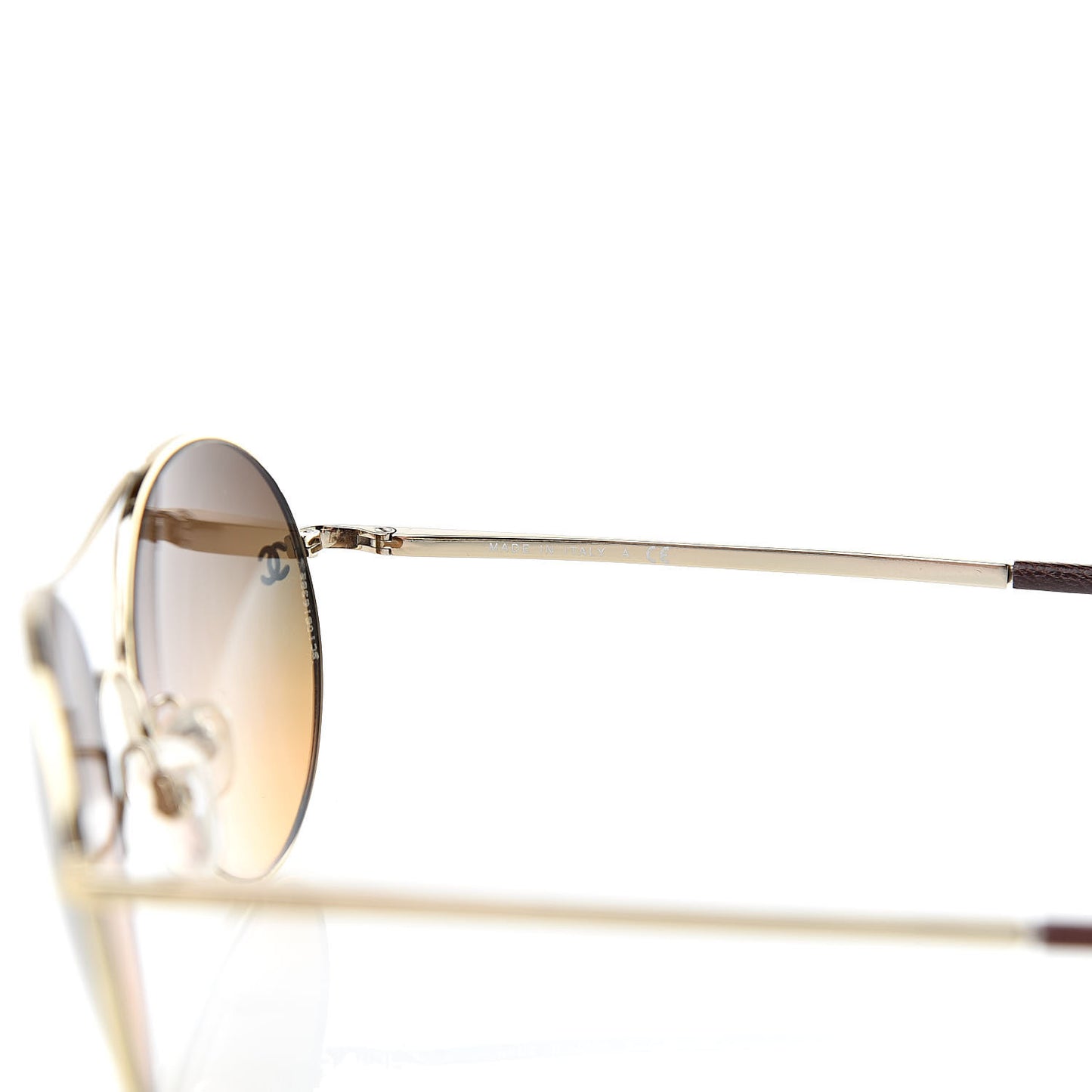 Round Sunglasses 4190 T Q Brown Gold