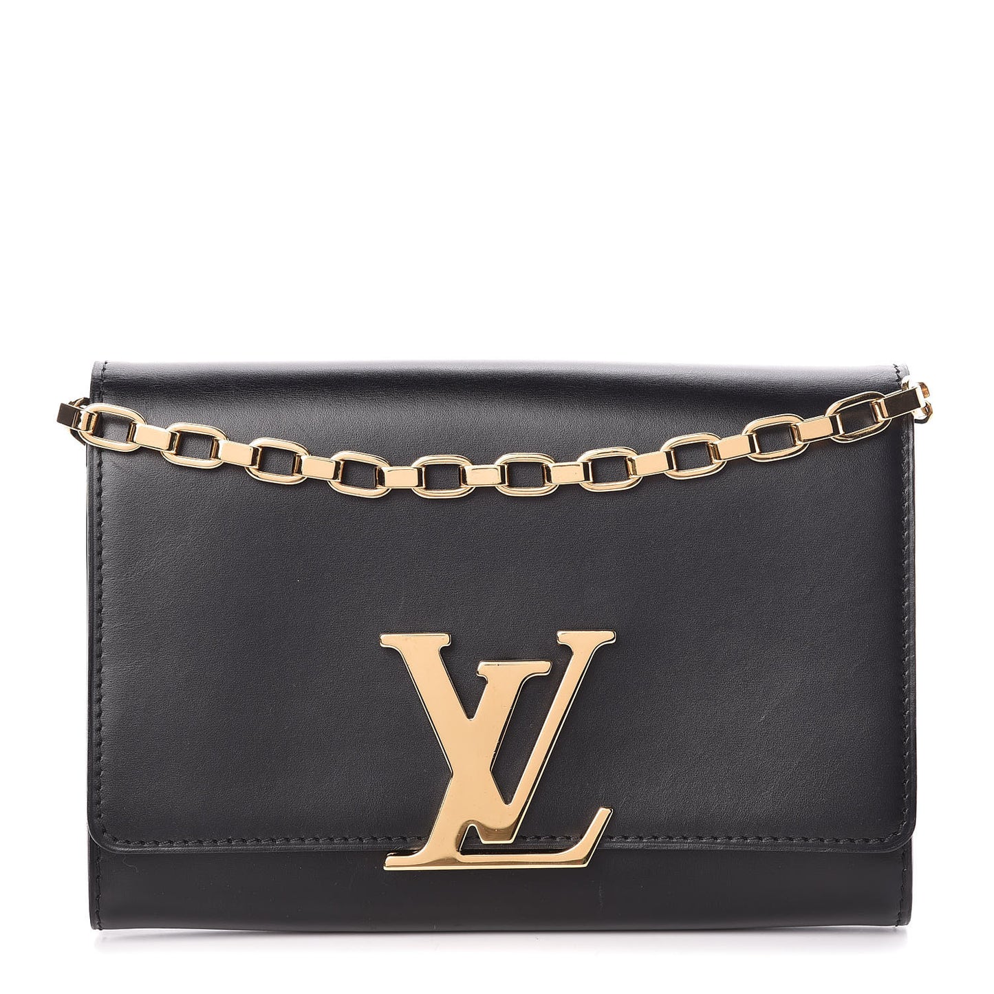 Calfskin Chain Louise MM Black